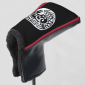 Karpfen und Welle Golf Headcover (3/4 Vorderseite)