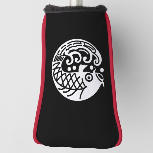 Karpfen und Welle Golf Headcover (Rotieren 90)