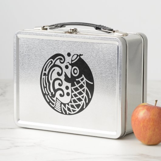 Karpfen und Welle Metall Brotdose (Beispiel)