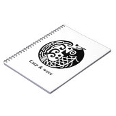 Karpfen und Welle Notizblock (Linke Seite)