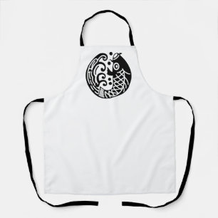 Karpfen und Welle Schürze