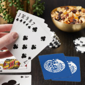 Karpfen und Welle Spielkarten (In Situ)