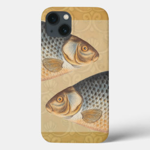 Karpfenfisch Fischmalerei Süßwasserzeichnung iPhone 13 Hülle