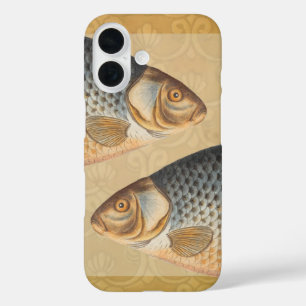 Karpfenfisch Fischmalerei Süßwasserzeichnung iPhone 16 Hülle