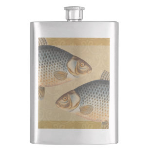 Karpfenfisch Fischmalerei Süßwasserzeichnung Flachmann