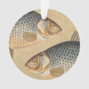 Karpfenfisch Fischmalerei Süßwasserzeichnung Ornament