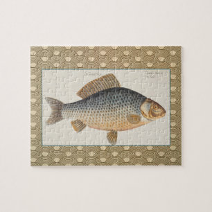 Karpfenfisch Fischmalerei Süßwasserzeichnung Puzzle