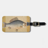 Karpfenfisch, Süßwasser anstrichen Gepäckanhänger (Vorderseite horizontal)