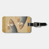 Karpfenfisch, Süßwasser anstrichen Gepäckanhänger (Vorderseite horizontal)