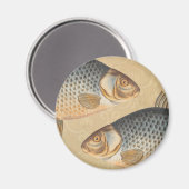 Karpfenfisch, Süßwasser anstrichen Magnet (Vorderseite/Rückseite)