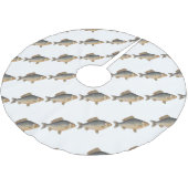 Karpfenfisch, Süßwasser anstrichen Polyester Weihnachtsbaumdecke (Schrägansicht)
