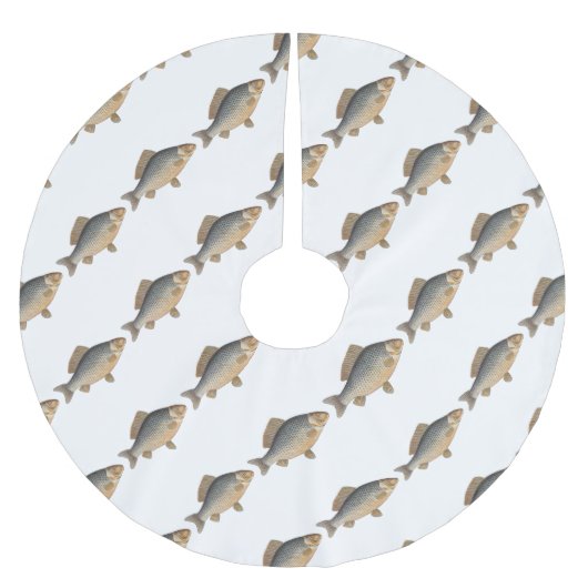 Karpfenfisch, Süßwasser anstrichen Polyester Weihnachtsbaumdecke (Vorderseite)