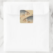 Karpfenfisch, Süßwasser anstrichen Quadratischer Aufkleber (Tasche)