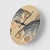 Karpfenfisch, Süßwasser anstrichen Runde Wanduhr (Winkel)