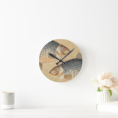 Karpfenfisch, Süßwasser anstrichen Runde Wanduhr (Zuhause)