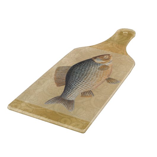 Karpfenfisch, Süßwasser anstrichen Schneidebrett (Ecke)