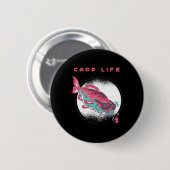 Karpfenfischen Button (Vorne & Hinten)