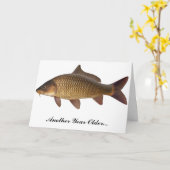 Karpfenfischen Geburtstagskarte Karte (Gelbe Blume)