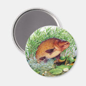 Karpfenfischerei Magnet (Vorderseite/Rückseite)