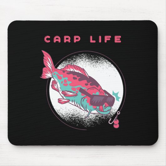 Karpfenfischerei Mousepad (Vorne)