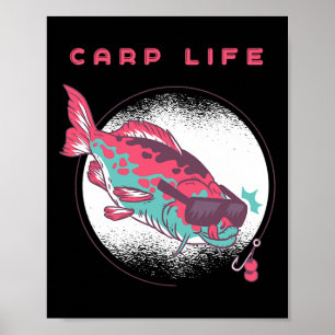 Karpfenfischerei Poster