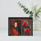 Karpfenflecht coquelicot postkarte (Stehend Vorderseite)
