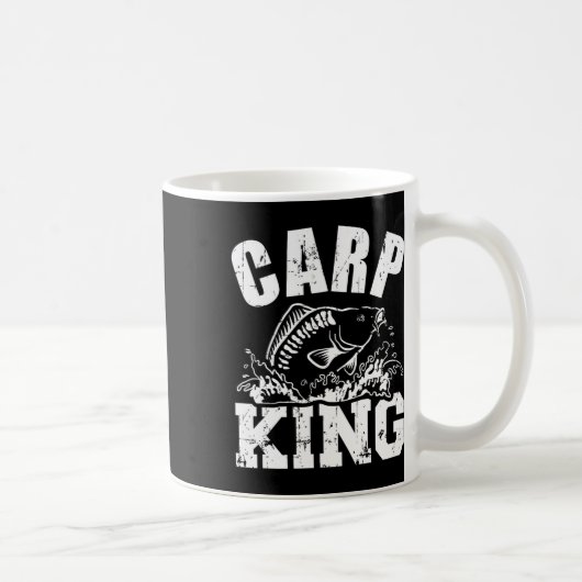 Karpfenkönig Angeln Kaffeetasse (Rechts)