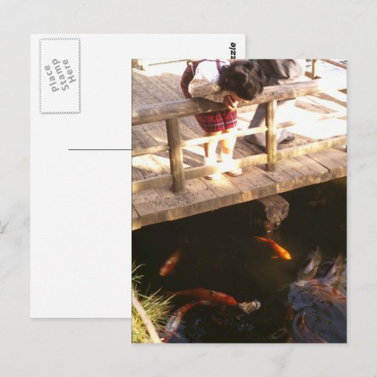 Karpfenteich Postkarte (Vorne/Hinten)