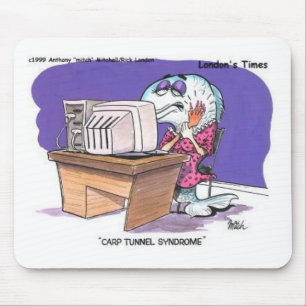 Karpfentunnelsyndrom Funny Cartoon Geschenke & T-S Mousepad