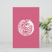 Karpfenwelle Briefpapier (Stehend Vorderseite)