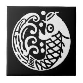 Karpfenwelle Fliese (Vorderseite)