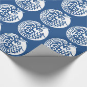 Karpfenwelle Geschenkpapier (Ecke)