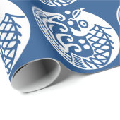 Karpfenwelle Geschenkpapier (Rolleneckpunkt)