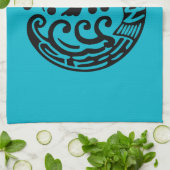 Karpfenwelle Handtuch (Gefaltet)