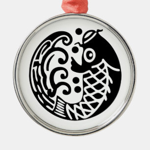 Karpfenwelle Ornament Aus Metall