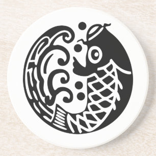 Karpfenwelle Sandstein Untersetzer