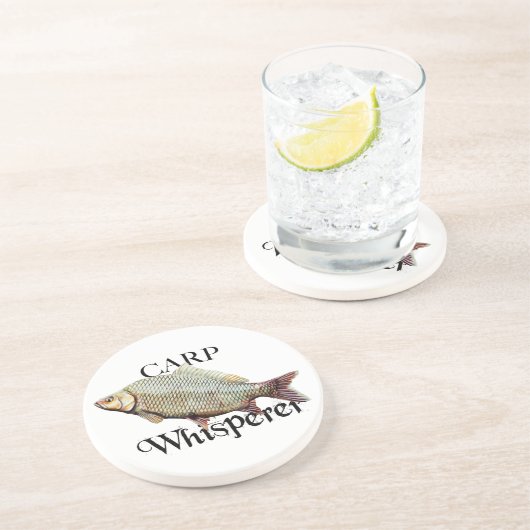 KarpfenWhisperer Getränkeuntersetzer (Seite)