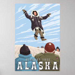 Karren, Alaska-Decken-Wurf Poster