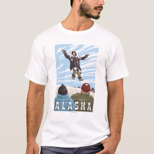 Karren, Alaska-Decken-Wurf-Vintage Reise T-Shirt