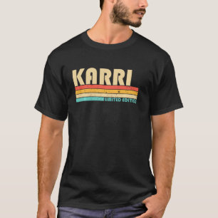 Karri Name Personalisiert Retro Vintage 80er 90s B T-Shirt