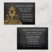 Karriere-Cherub und Zeit Beruflich Visitenkarte (Vorne/Hinten)