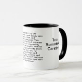 Karriere Dankeschön Nachricht Tasse (VorderseiteRechts)