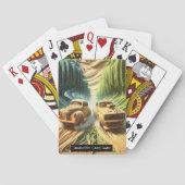 Karriere durch die Zeit Monogram Kinder Altes Maid Spielkarten (Rückseite)