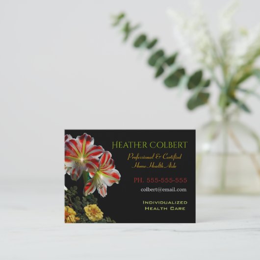 Karriere Florenfreunde Beruflich Visitenkarte (Stehend Vorderseite)