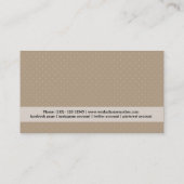 Karriere Frauen schwarze Haare Visitenkarte (Rückseite)