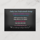 Karriere Hübsch Peony Calm Beruflich Visitenkarte (Rückseite)