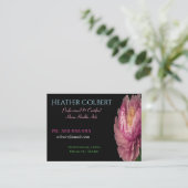 Karriere Hübsch Peony Calm Beruflich Visitenkarte (Stehend Vorderseite)