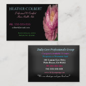Karriere Hübsch Peony Calm Beruflich Visitenkarte (Vorne/Hinten)