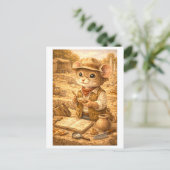 Karriere Maus als Archäologe Postkarte (Stehend Vorderseite)