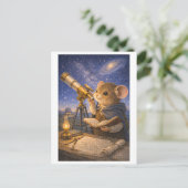 Karriere Maus als Astronom Postkarte (Stehend Vorderseite)